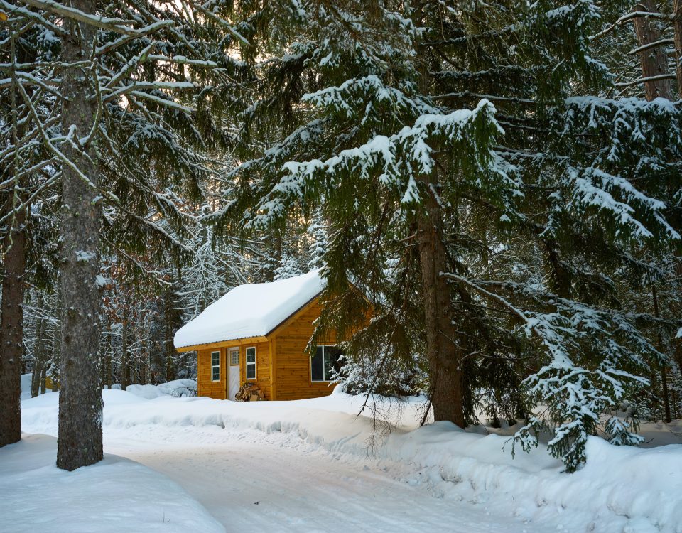 snow on roof