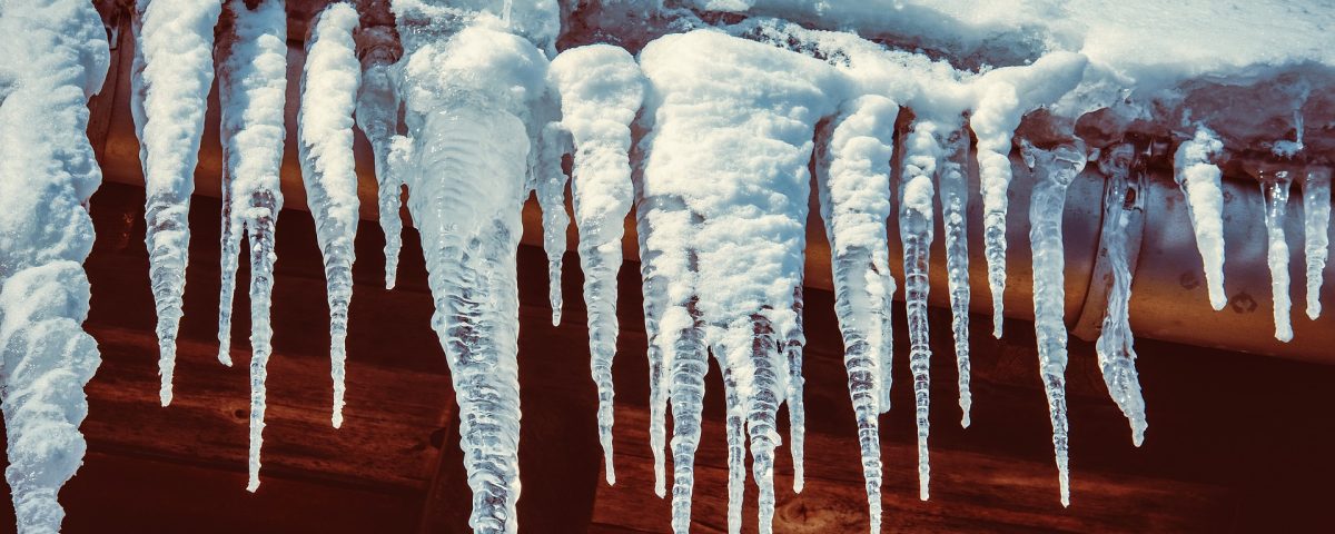 snow on a roof