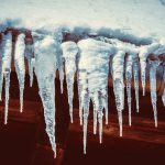 snow on a roof